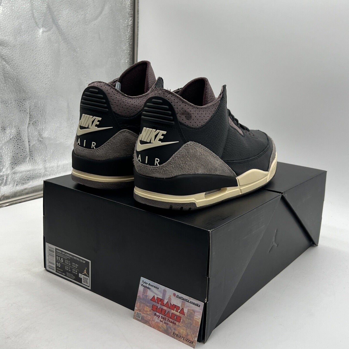 Size 11.5W- A Ma Maniére x Air Jordan 3 Retro While You Were Sleeping