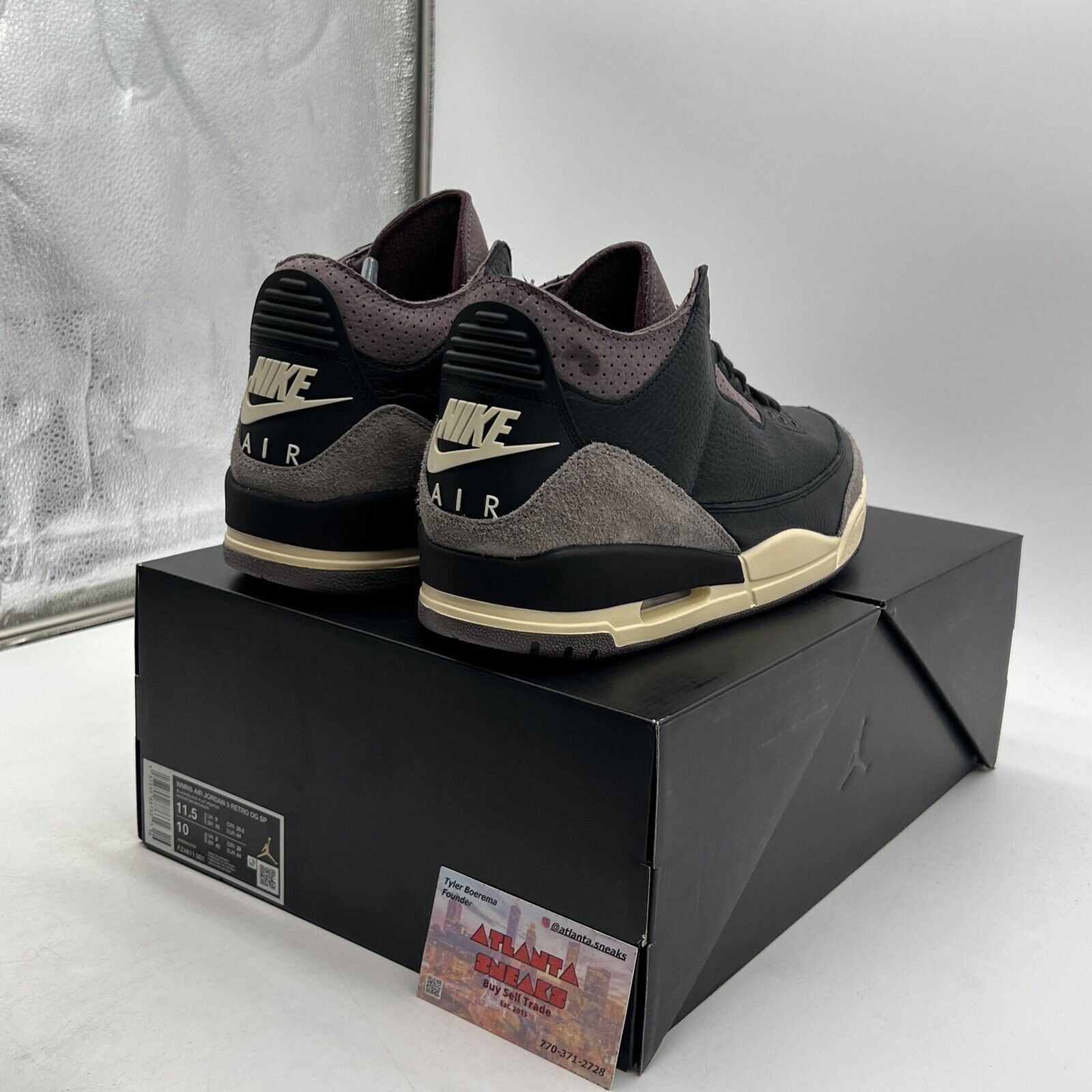 Size 11.5W- A Ma Maniére x Air Jordan 3 Retro While You Were Sleeping