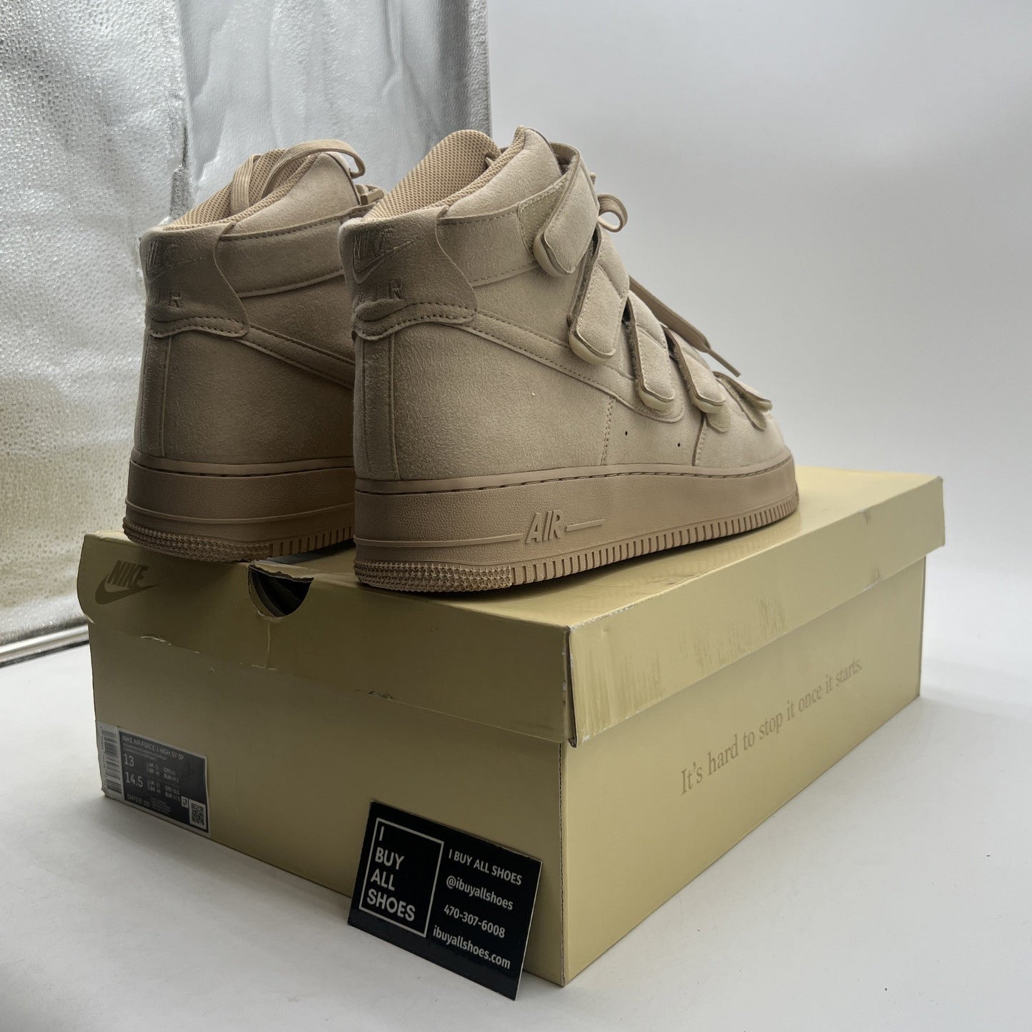 Size 13 - Nike Billie Eilish x Air Force 1 '07 SP High Mushroom (DM7926-200)