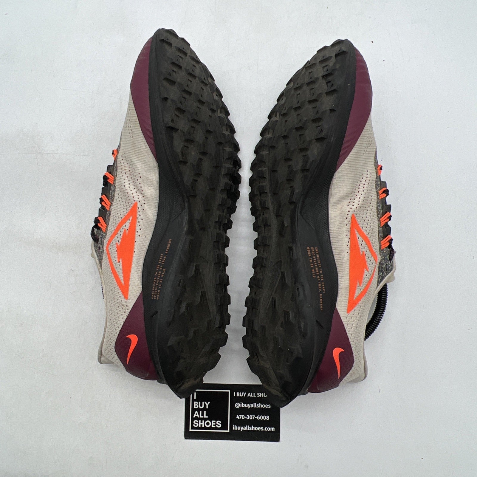 Size 10.5 - Nike Air Zoom Pegasus 36 Trail Light Orewood Crimson (CU4842-100)