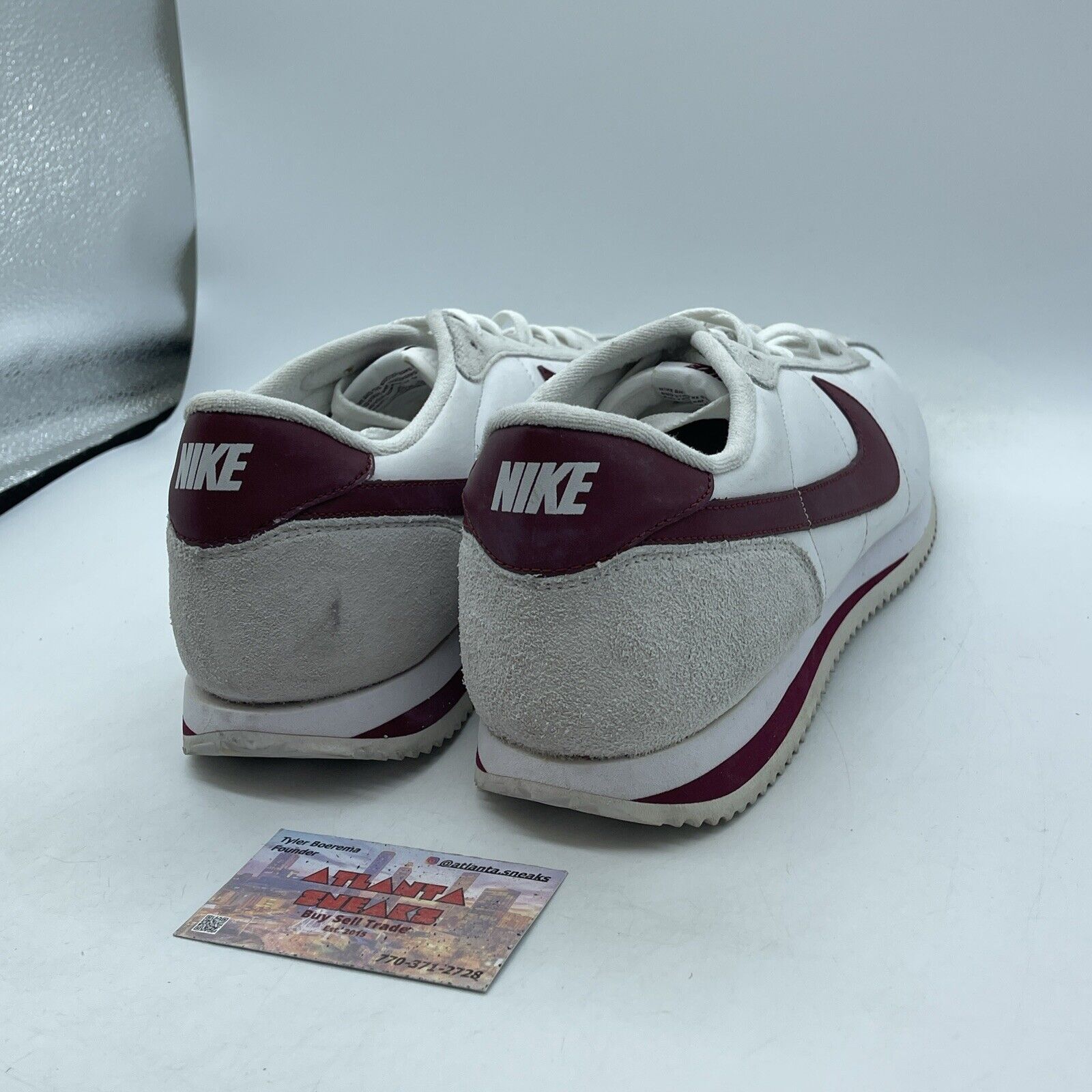 Size 12 - Nike Cortez Basic Leather '06 White Team Red Suede Leather (316418-109