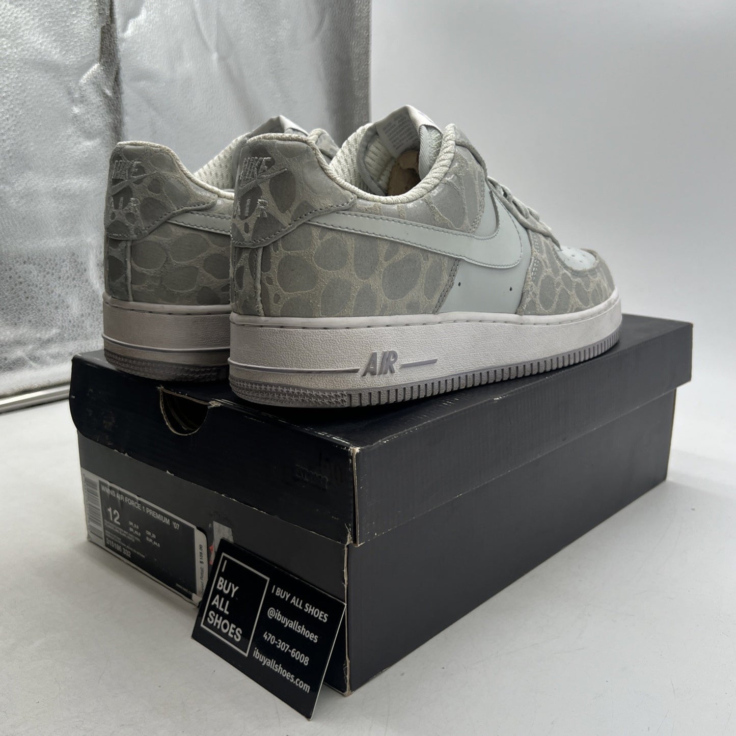Size 12 - Nike Air Force 1 '07 Low Gray W (315186-332)