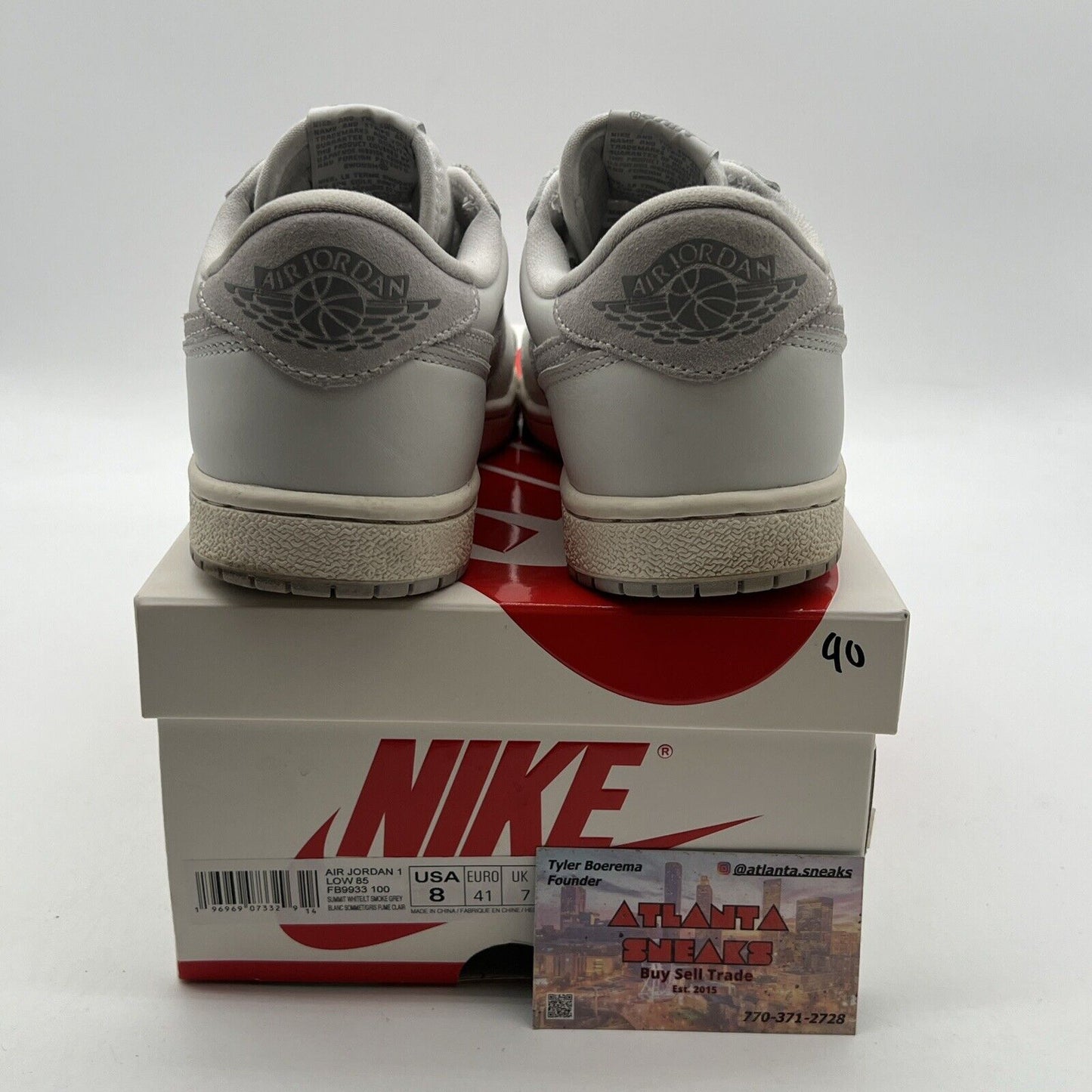 Size 8 - Air Jordan 1 Retro '85 OG Low Neutral Grey (FB9933-100)