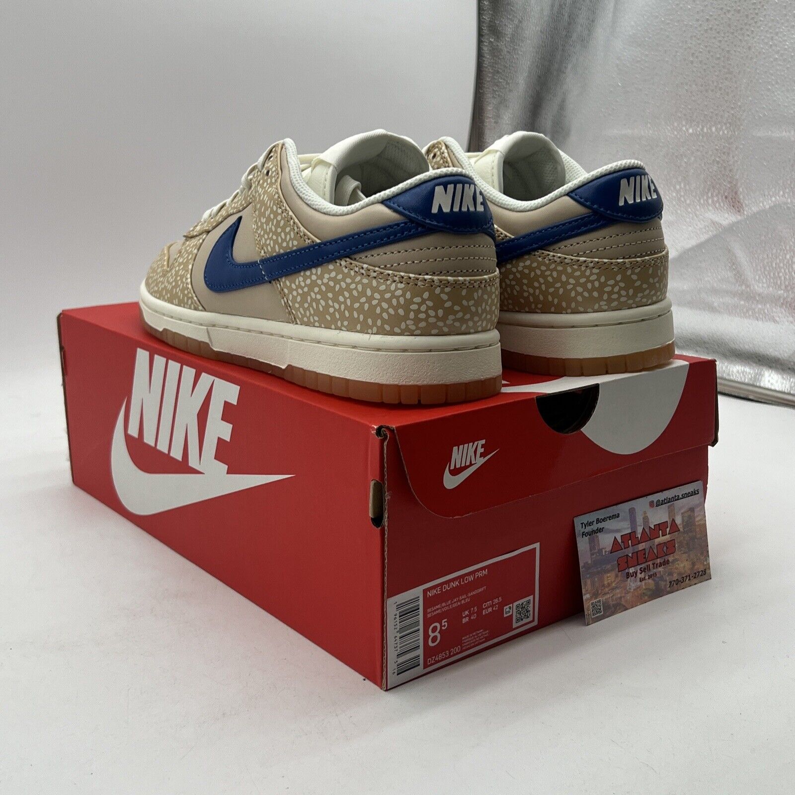 Size 8.5 - Nike Dunk Low Premium Montreal Bagel Sesame (DZ4853-200)