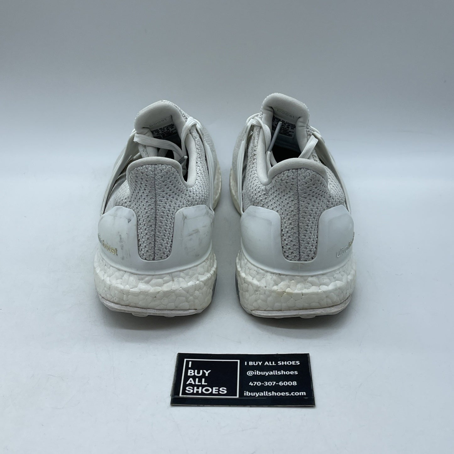 Size 10.5 - adidas UltraBoost Athletic White Flyknit (AQ5929)