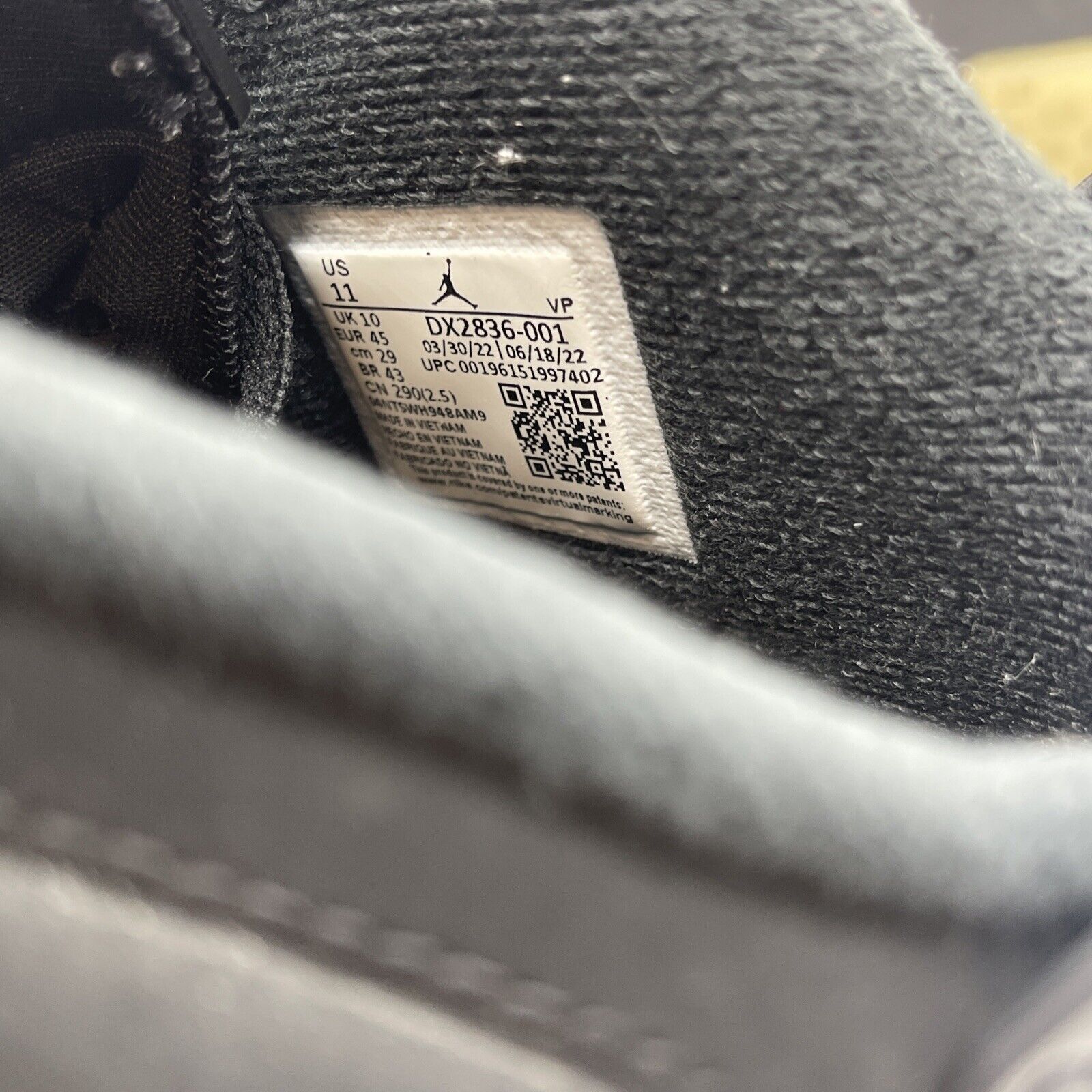Size 11 - Jordan 6 Retro Mid Chrome Silver Black Suede Leather (DX2836-001)