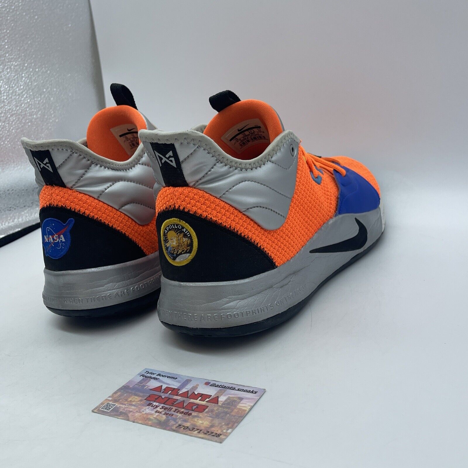 Size 13 - Nike NASA x PG 3 Armstrong Building 703 Orange Black Grey (CI2666-800)