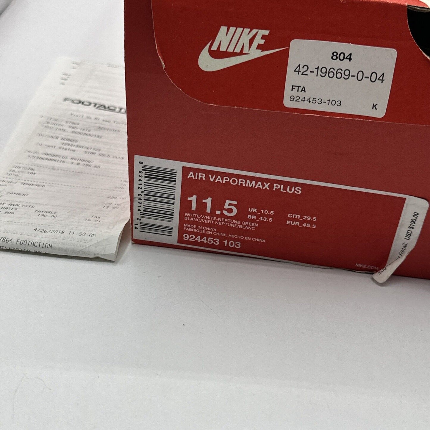 Size 11.5 - Nike Air VaporMax Plus Retuned Air 2018