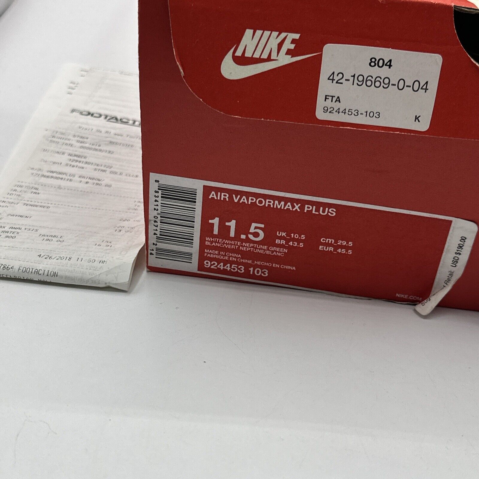 Size 11.5 - Nike Air VaporMax Plus Retuned Air 2018