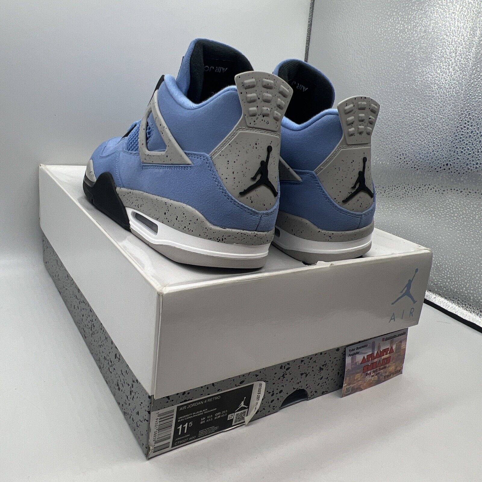 Size 11.5 - Jordan 4 Retro Mid University Blue Brand New Og All