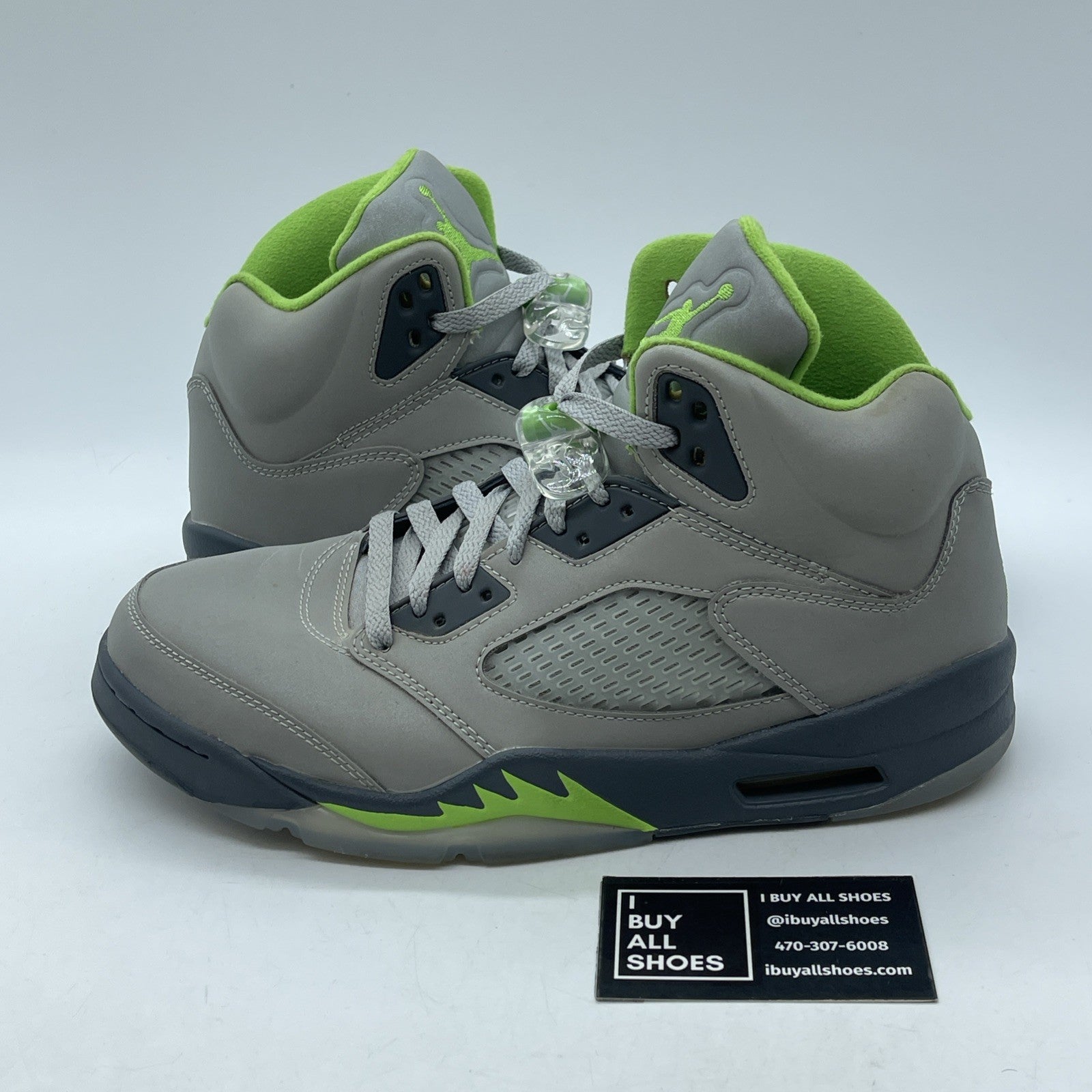 Size 9.5 - Jordan 5 Retro Green Bean Grey Leather (DM9014-003)