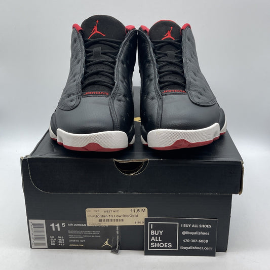 Size 11.5 - Air Jordan 13 Retro Low Bred Red Suede Leather (310810-027)