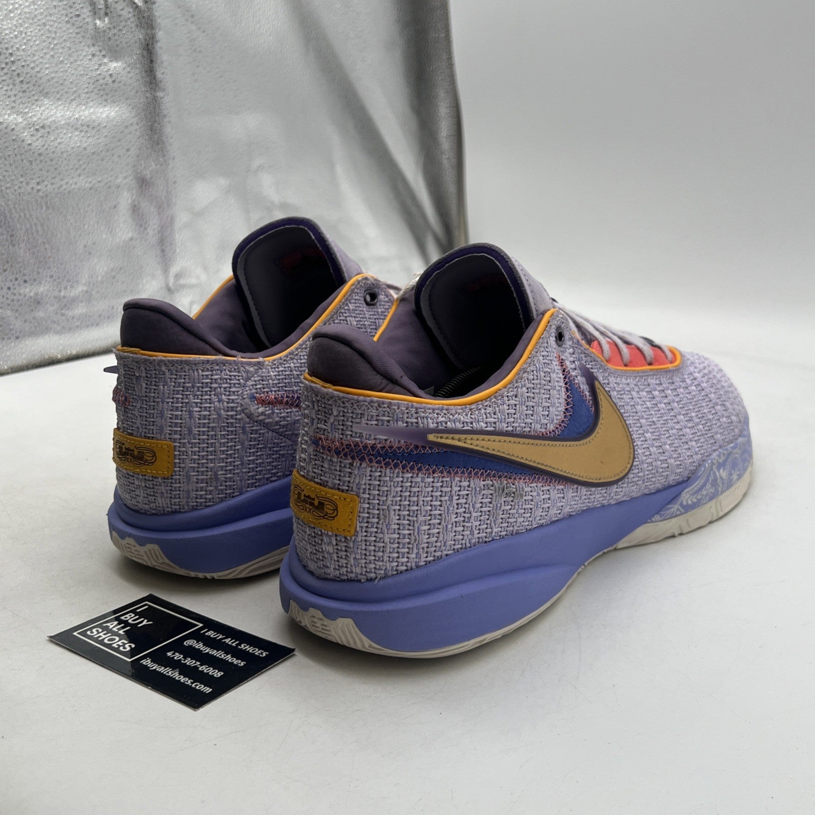 Size 14 - Nike LeBron 20 Low Purple And Gold (DJ5423-500)