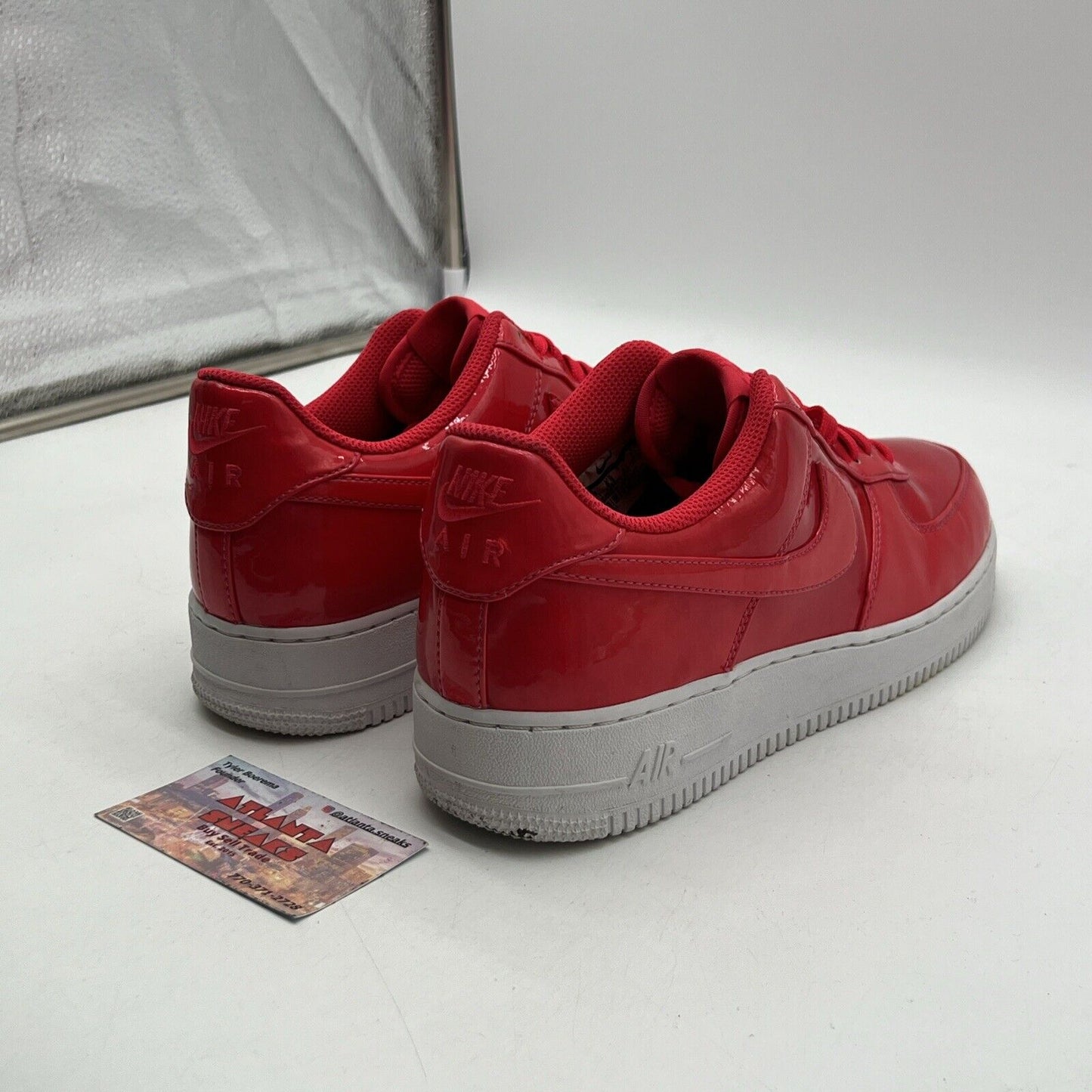 Size 9.5 - Nike Air Force 1 '07 LV8 UV Siren Red White Leather (AJ9505-600)