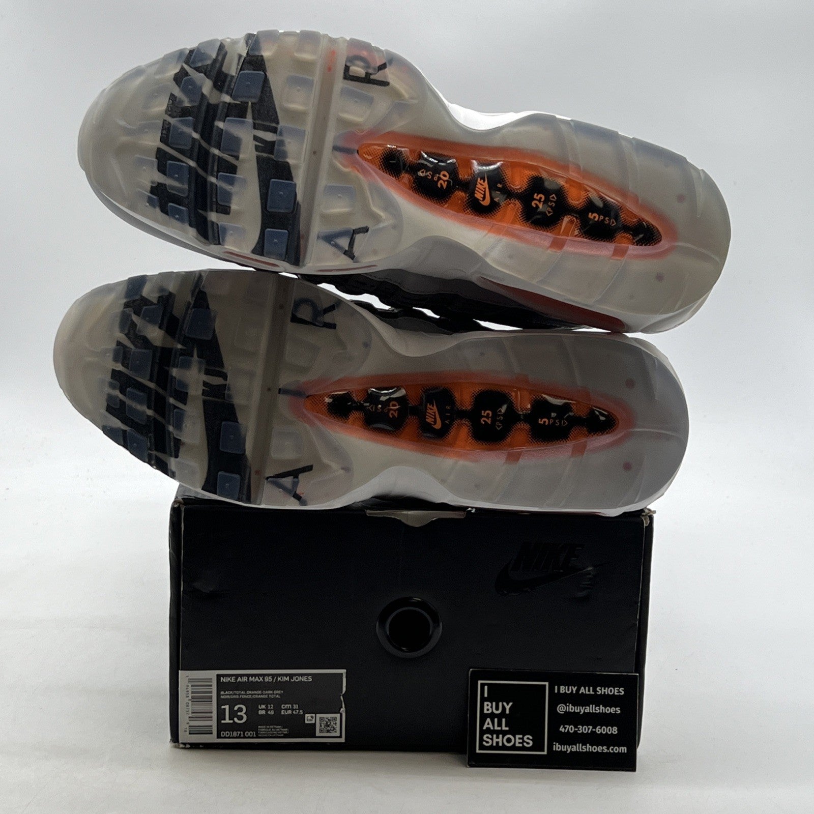 Size 13 - Nike Kim Jones x Air Max 95 Total Orange (DD1871-001)