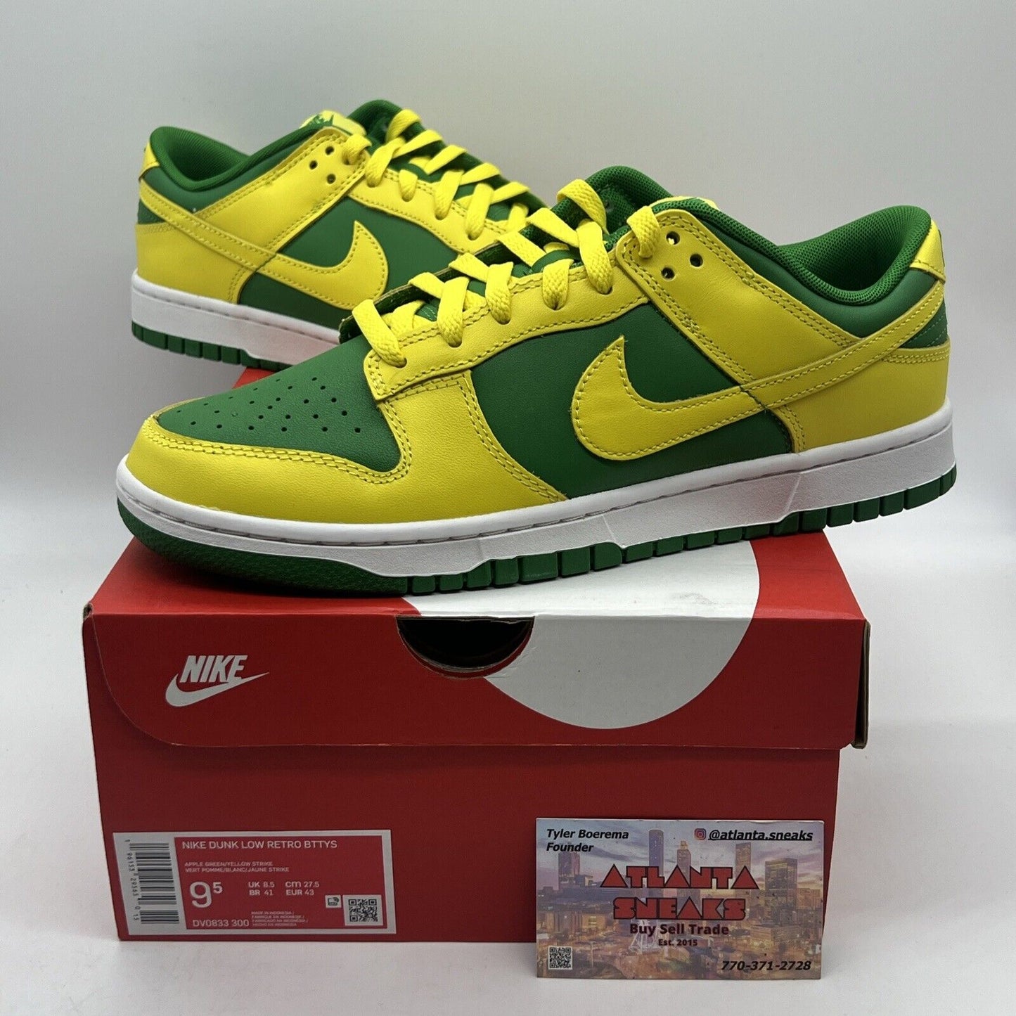 Size 9.5 - Nike Dunk Low Reverse Brazil Brand New Og All