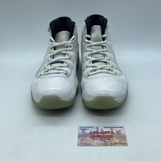 Size 10.5 - Jordan 11 Retro High Legend Blue White Leather (378037-117)