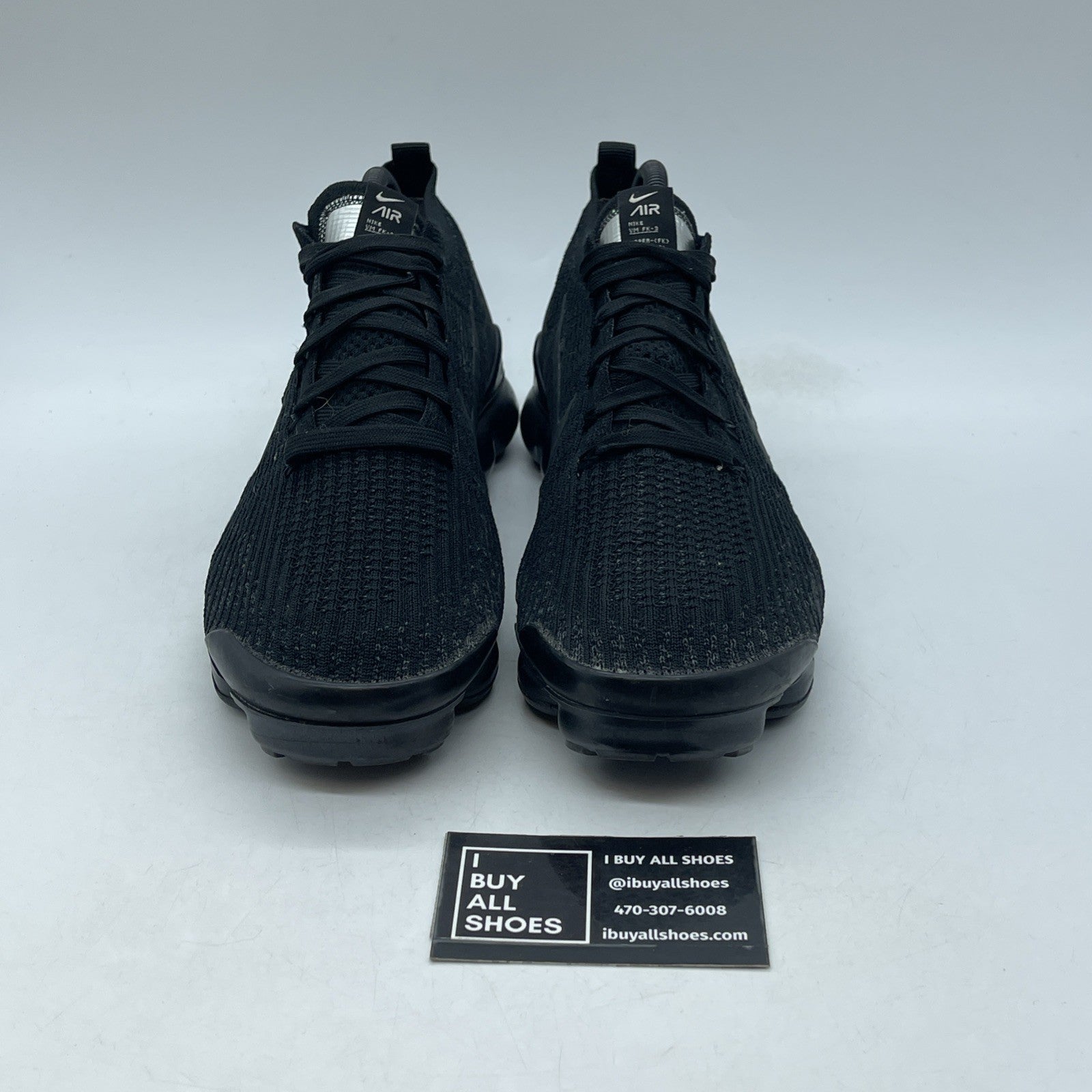 Size 10 - Nike Air VaporMax Flyknit 3 Triple Black (AJ6900-004)