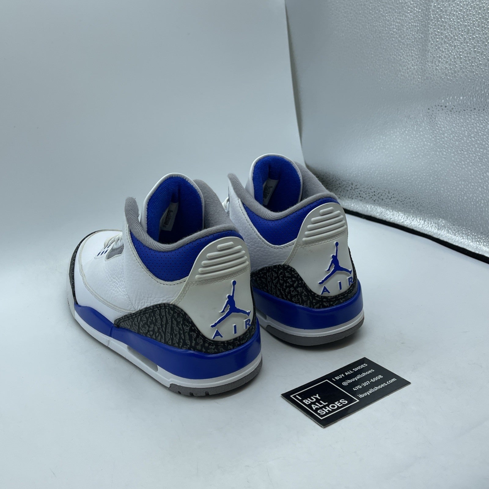 Size 10 - Jordan 3 Retro Mid Racer Blue White Suede Leather (CT8532-145)