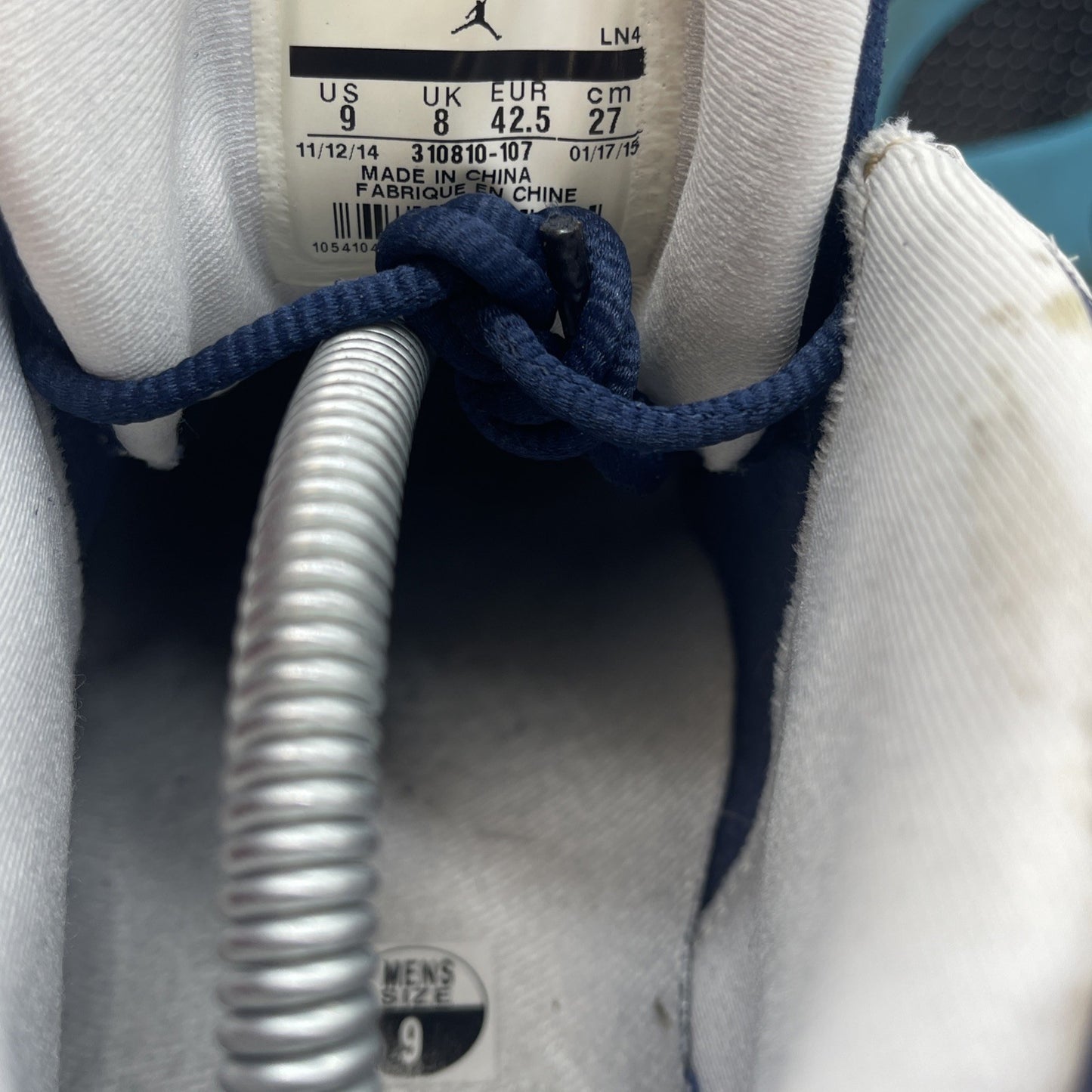 Size 9 - Air Jordan 13 Low Hornets Blue White Suede Leather (310810-107)