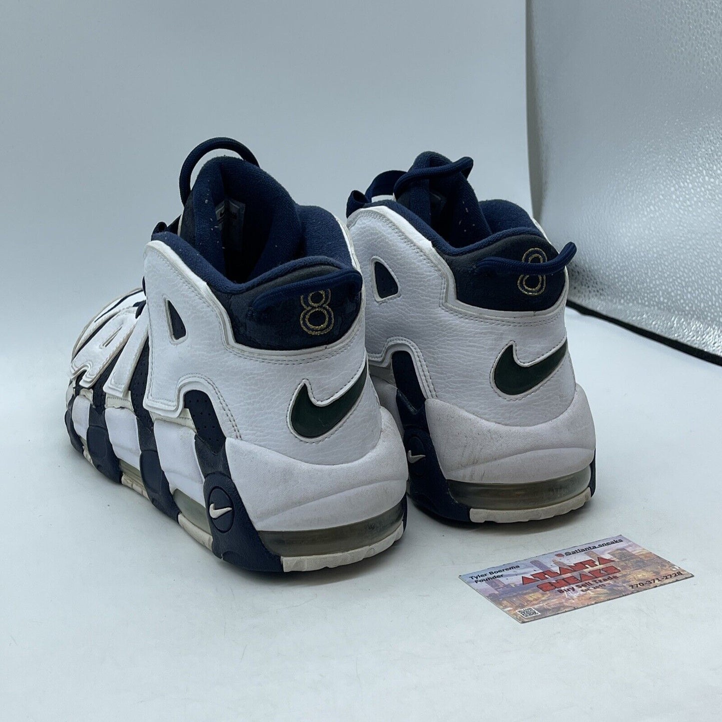 Size 12 - Nike Air More Uptempo 2012 Olympic Blue White Leather (414962-401)