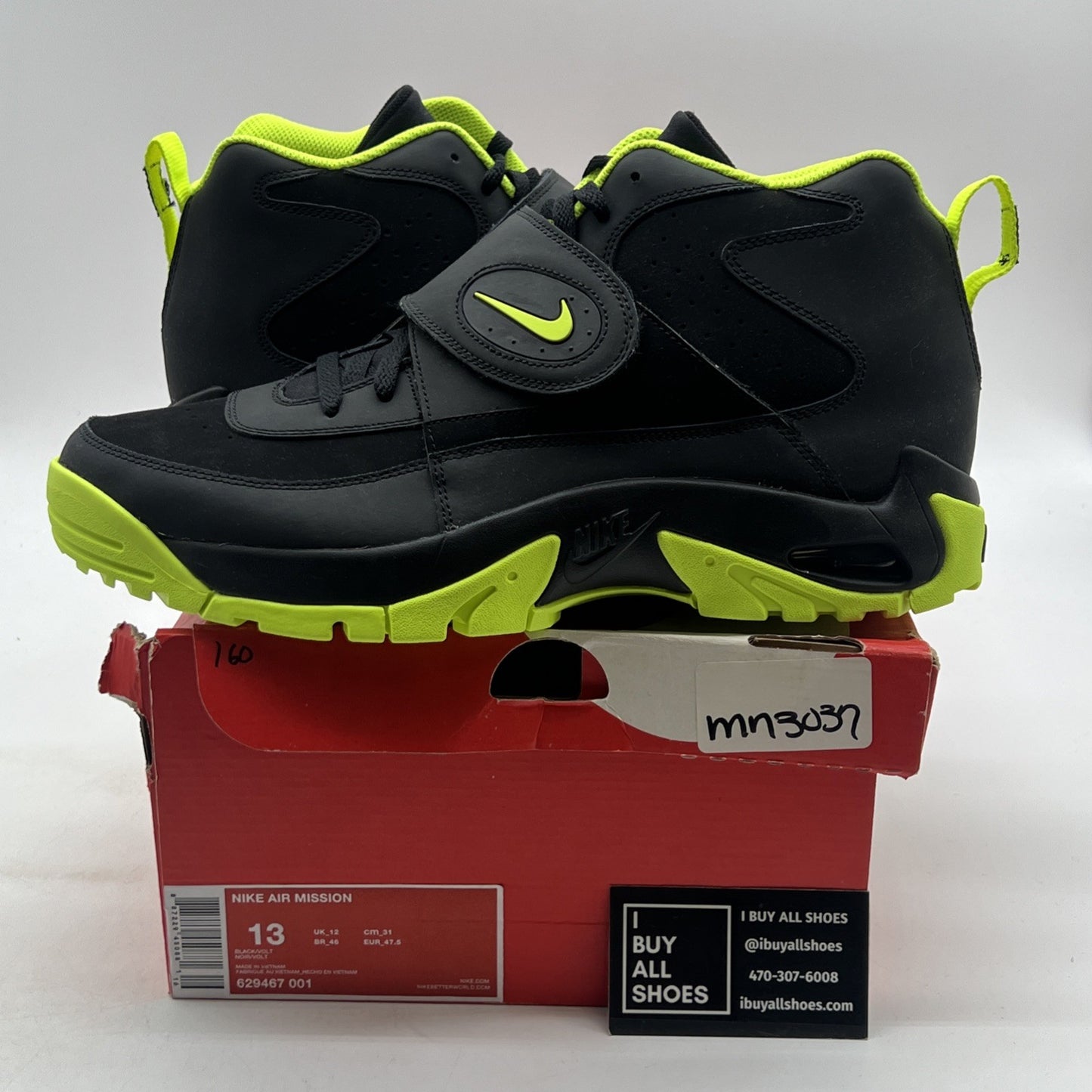 Size 13 - Nike Air Mission Yellow (629467-001)