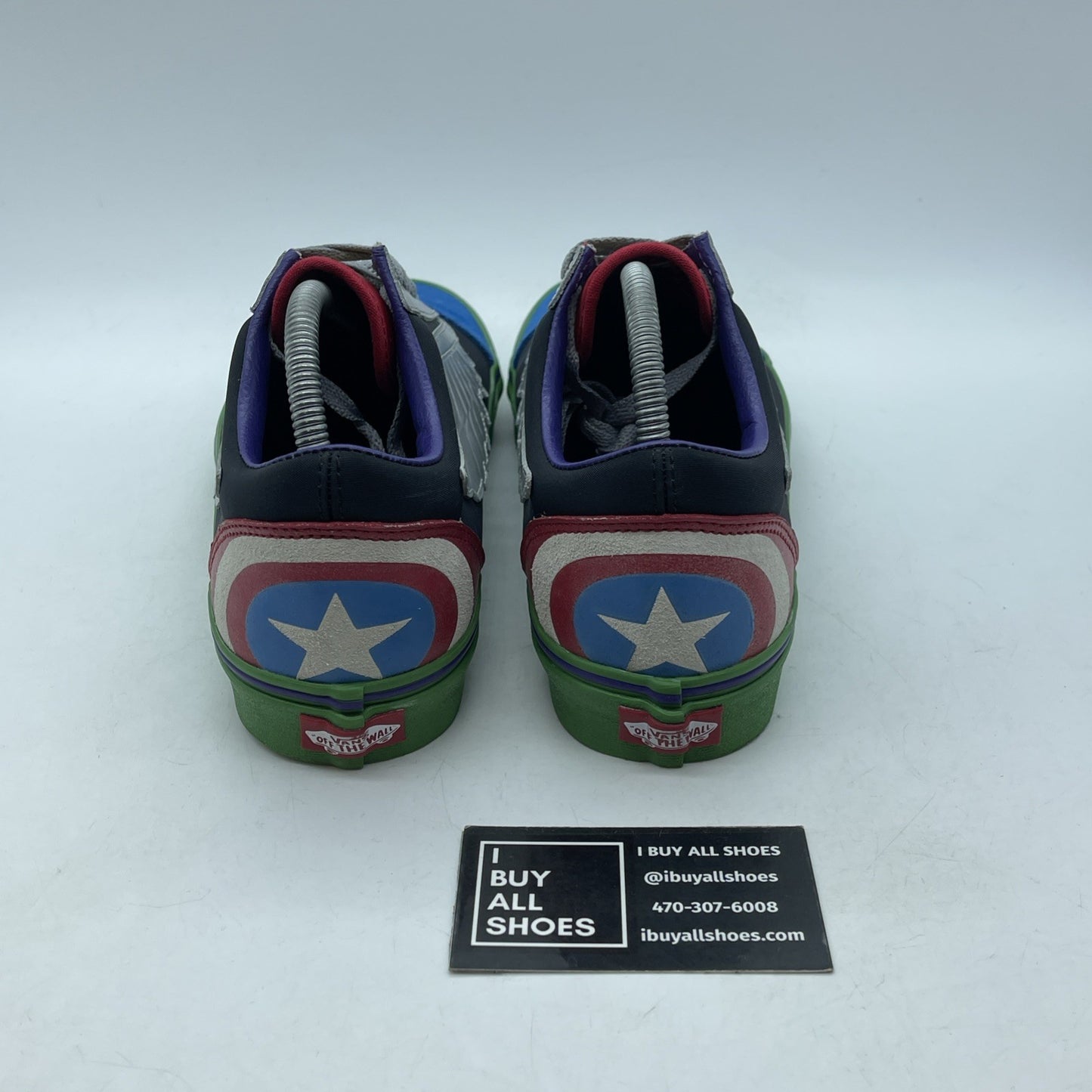 Size 9 - Vans Marvel Avengers Old Skool Captain America Suede (721356)
