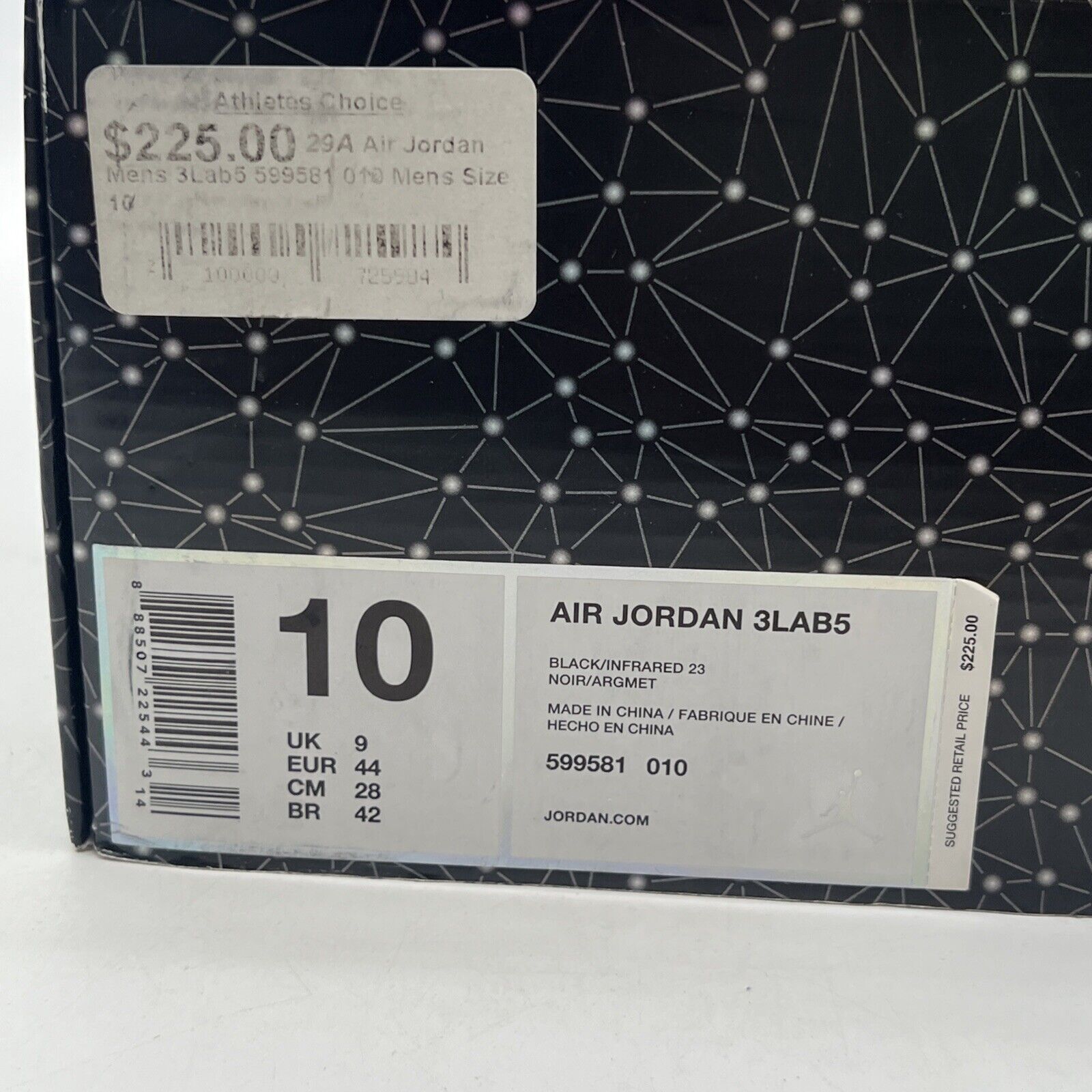 Size 10 - Air Jordan 5 Retro 3Lab5 Infrared (599581-010)
