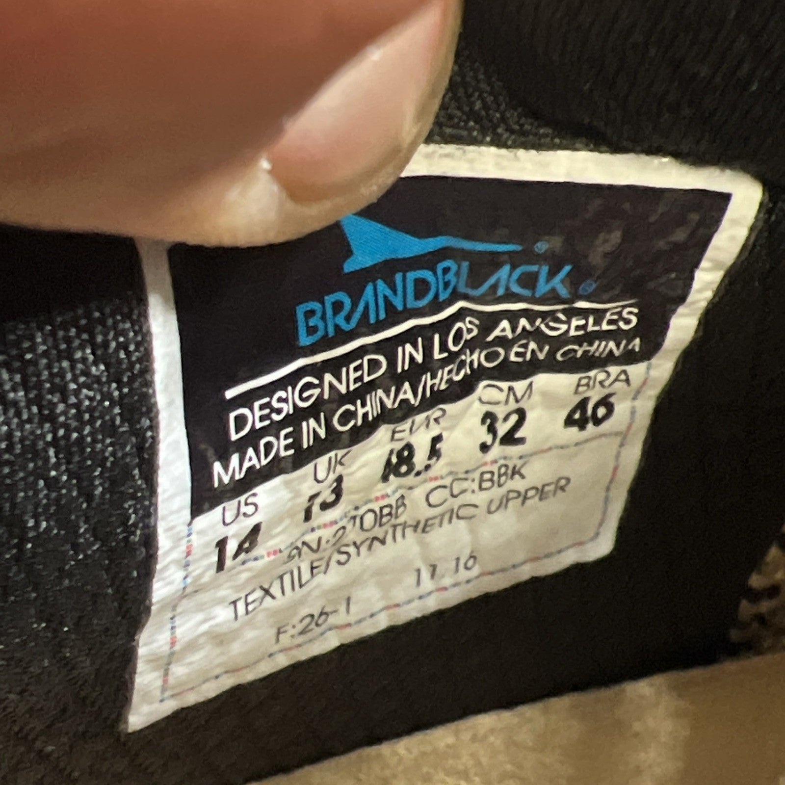 Size 14 - BrandBlack Rare Metal Sneakers (270BB/BBK)