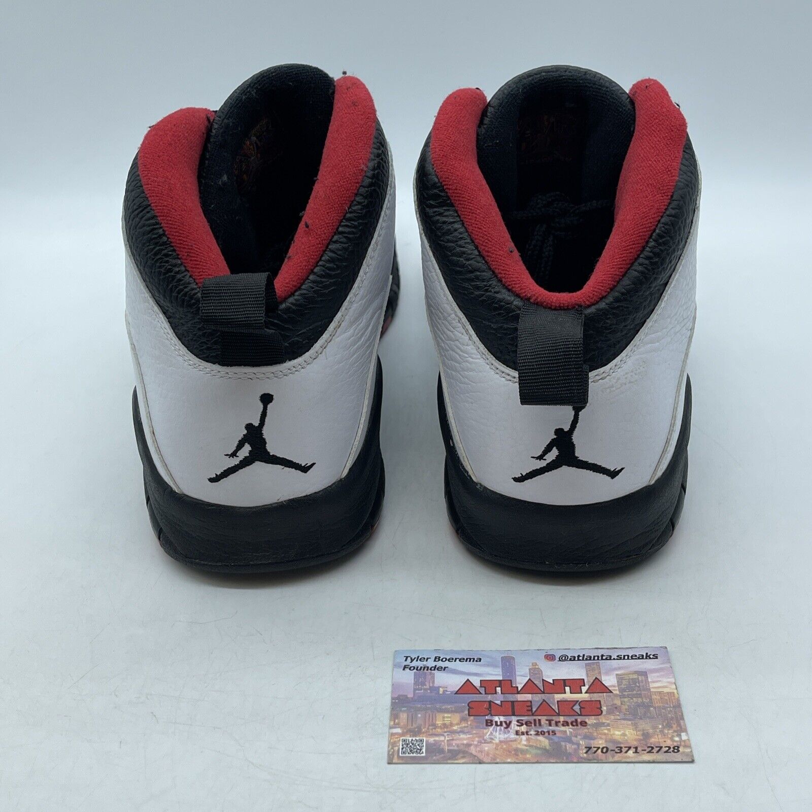Size 11.5 - Air Jordan 10 Double Nickel White Black Red Leather (310805-102)