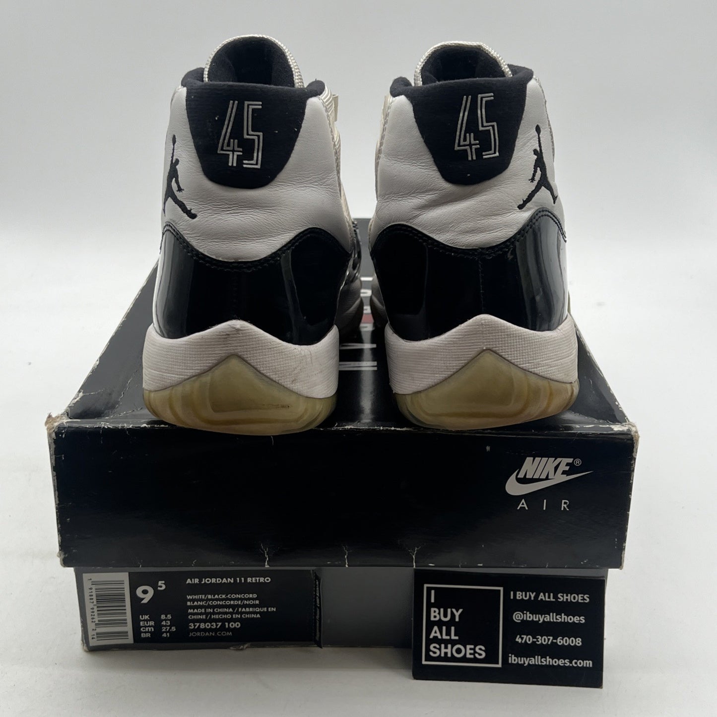 Size 9.5 - Air Jordan 11 Retro High Concord (378037-100)