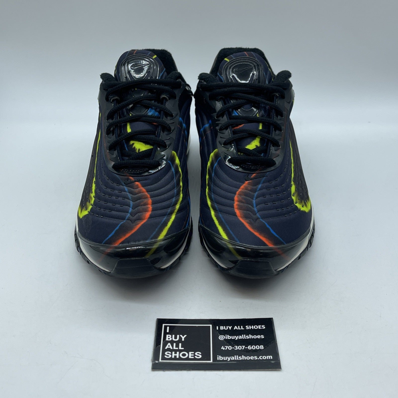Size 11.5 - Nike Air Max Deluxe Midnight Navy Black Orange Suede (AJ7831-001)