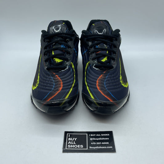 Size 11.5 - Nike Air Max Deluxe Midnight Navy Black Orange Suede (AJ7831-001)