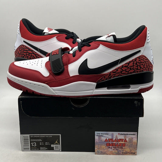 Size 13 - Jordan Legacy 312 Low Chicago Red Black Leather (CD7069-116)