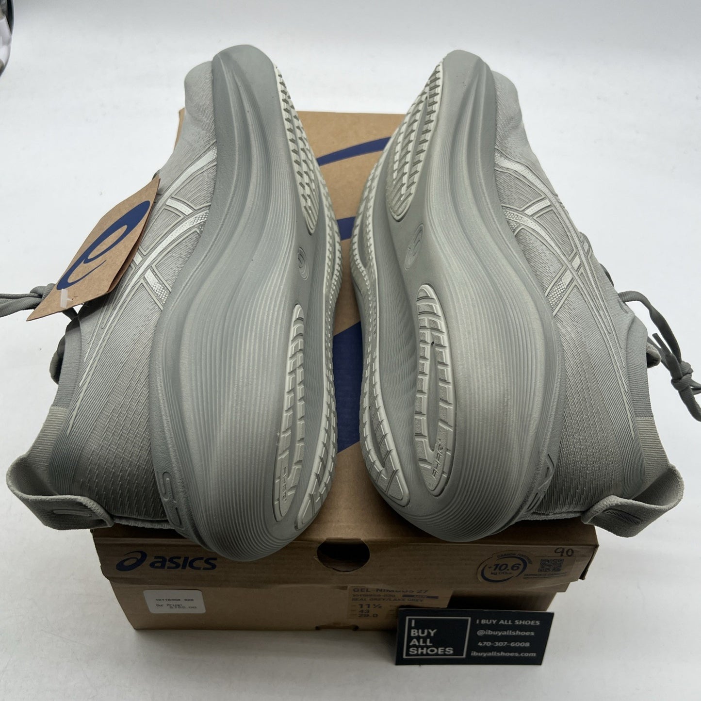 Size 11.5 - Asics Gel Nimbus 27 Seal Grey (1011B958-020)
