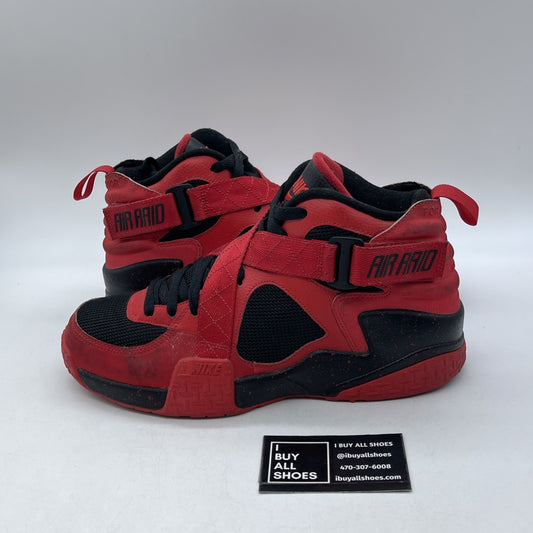 Size 9.5 - Nike Air Raid University Red Black Suede (642330-600)