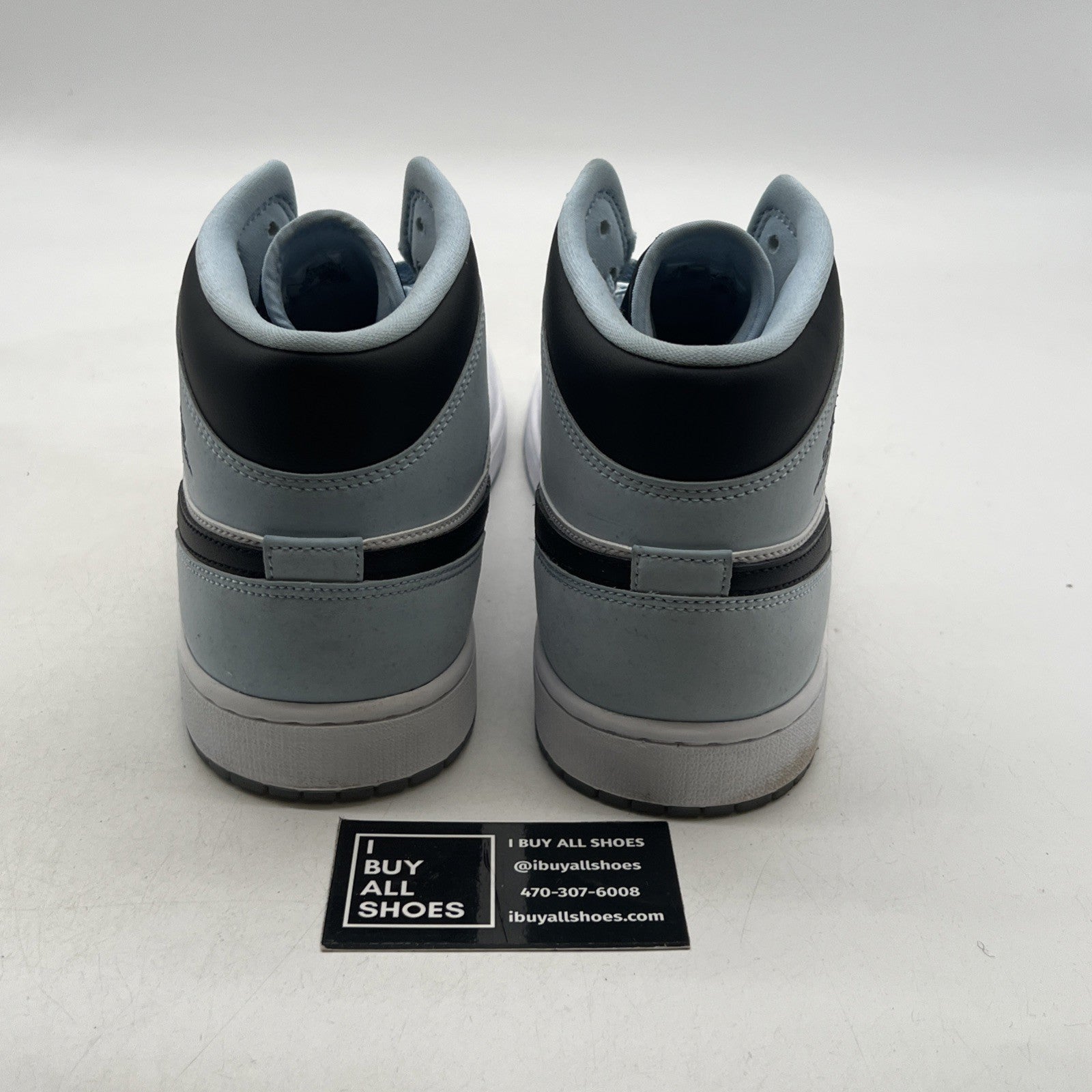 Size 12 - Air Jordan 1 Mid SE White Ice Blue (DV1308-104)