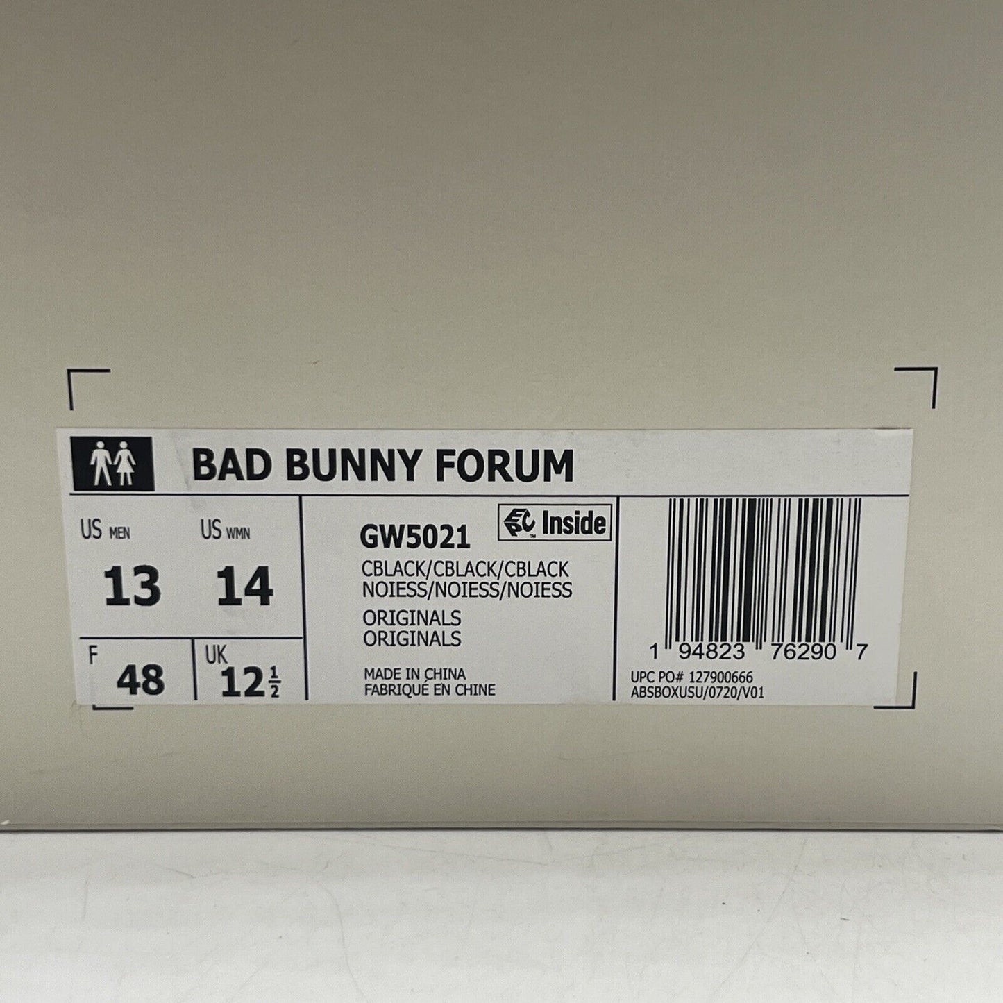 Size 13 - adidas Bad Bunny x Forum Buckle Low Back To School Suede Black(GW5021)