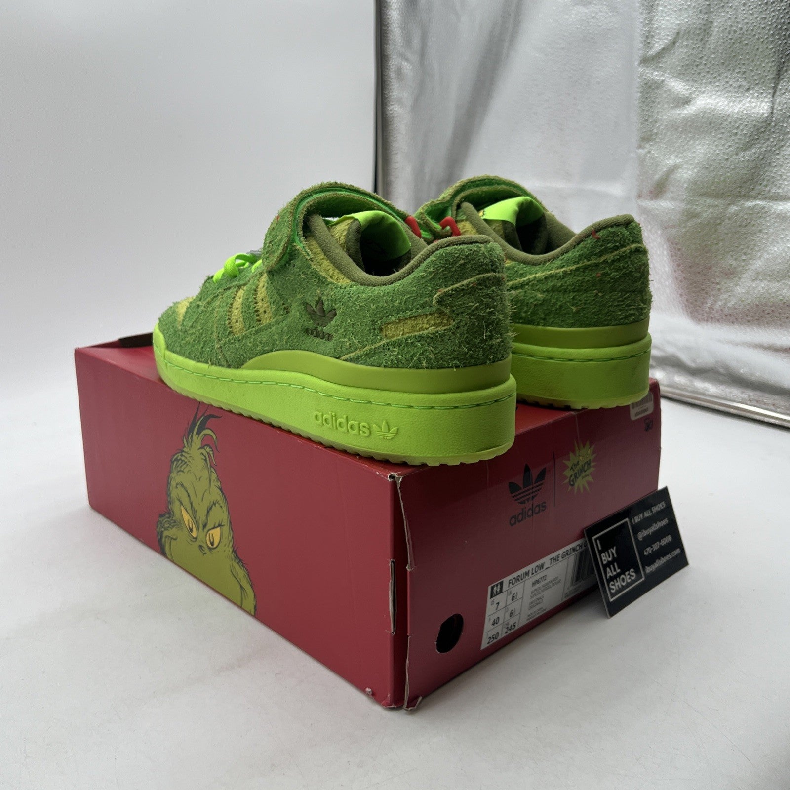 Size 7 - adidas Dr. Seuss x Forum Low The Grinch (HP6772)