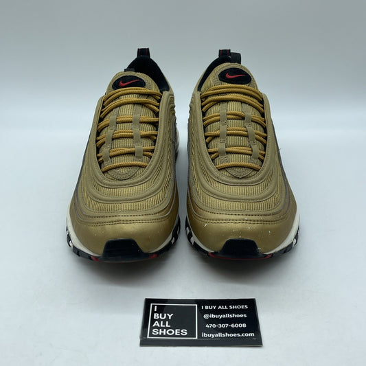 Size 10.5 - Nike Air Max 97 OG QS Metallic Gold Suede Leather (884421-700)