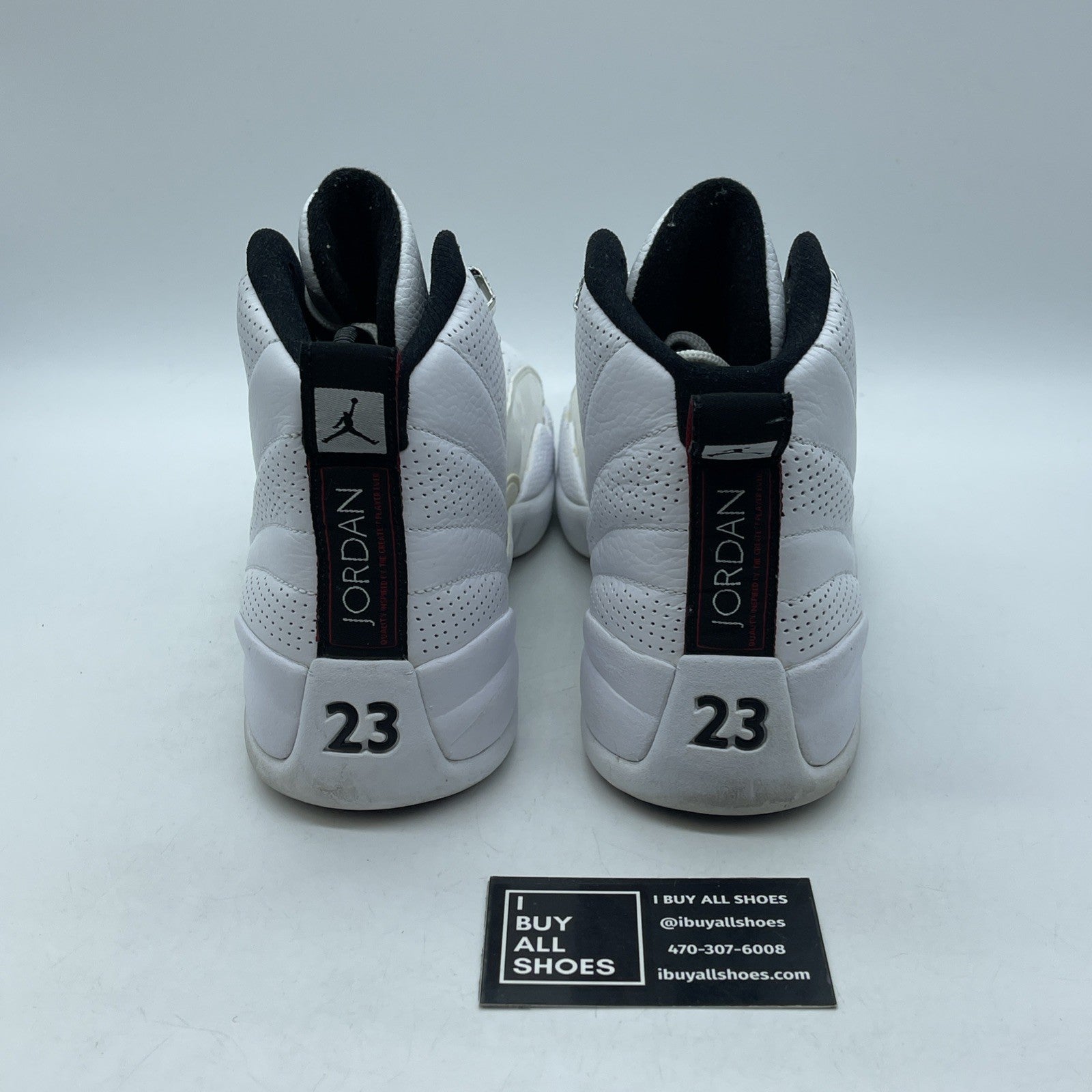 Size 9 - Air Jordan 12 Retro Rising Sun White Black Leather (130690-163)