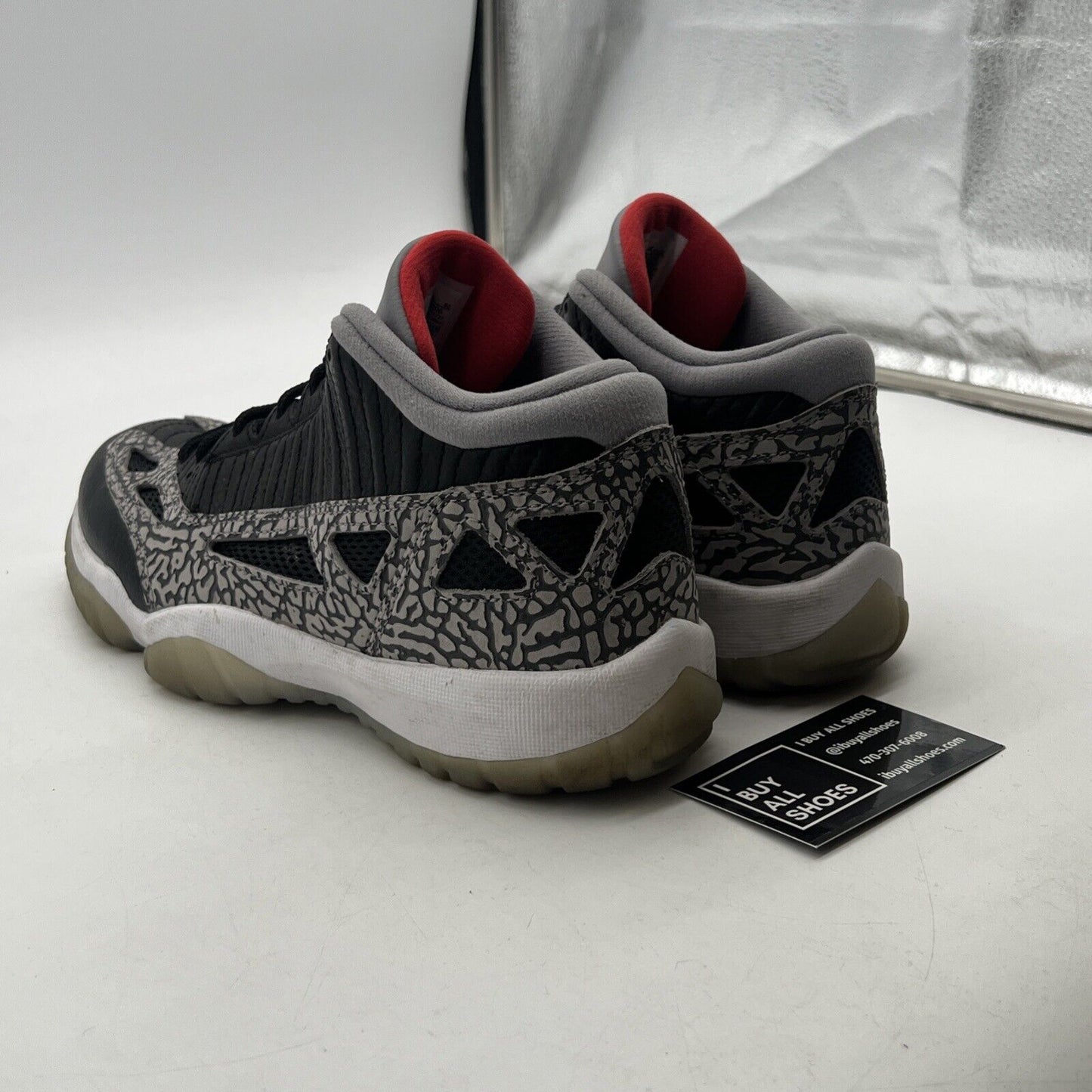 Size 8 - Air Jordan 11 Retro IE Low Black Cement (919712-006)