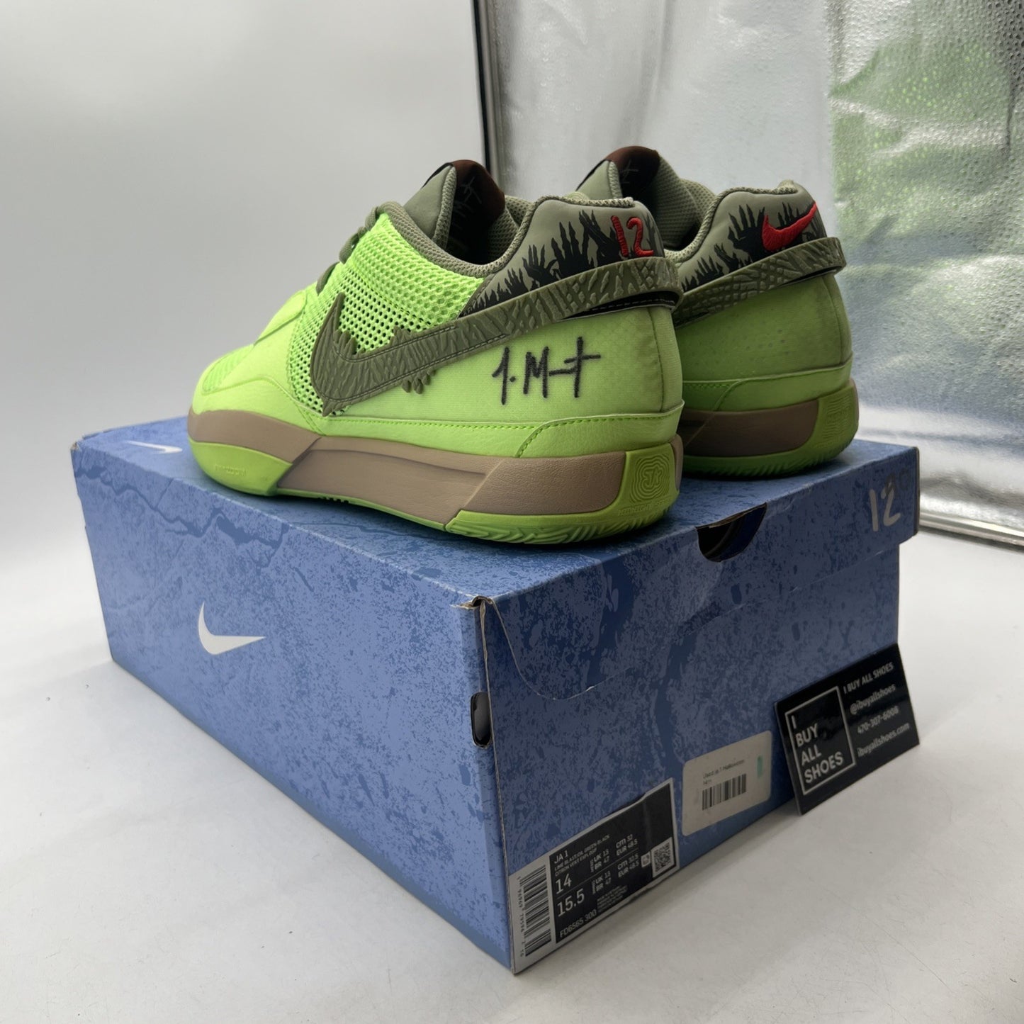 Size 14 - Nike Ja 1 NRG Halloween - Zombie (FD6565-300)