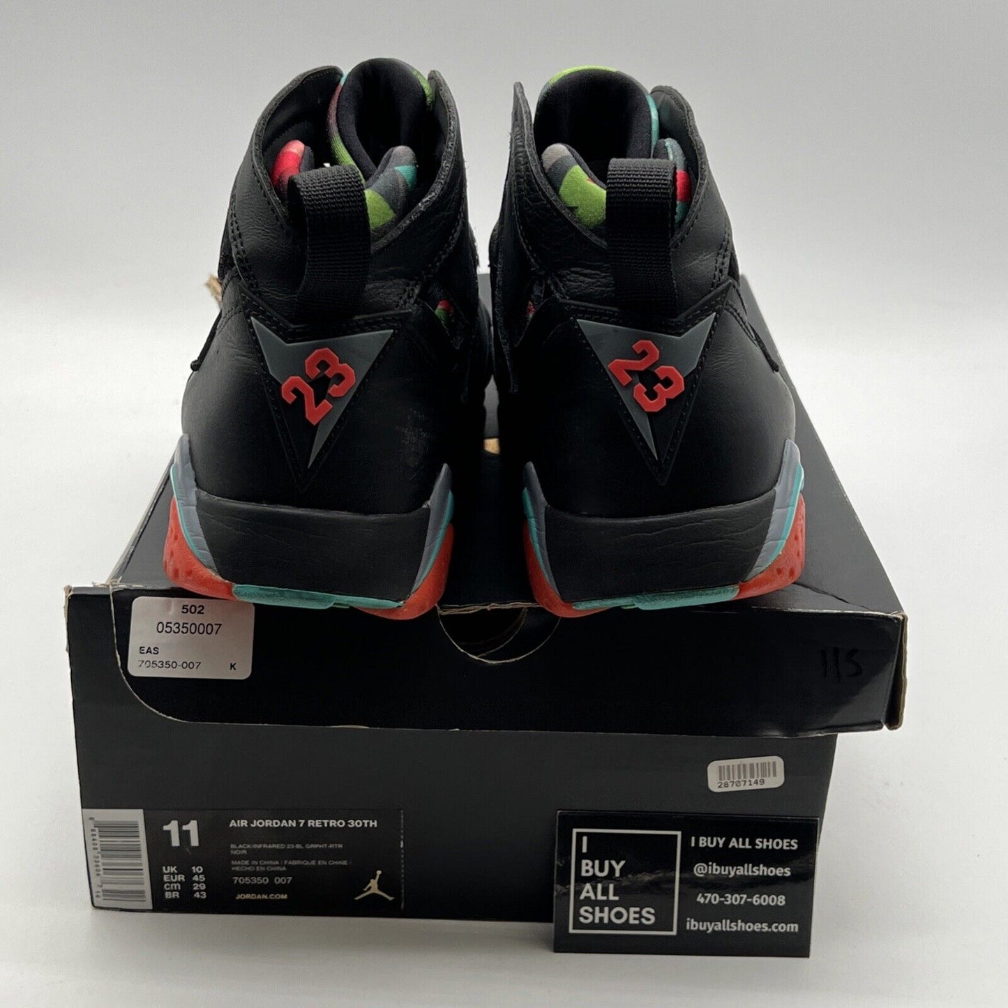 Size 11 - Air Jordan 7 Retro 30th Barcelona Nights (705350-007)