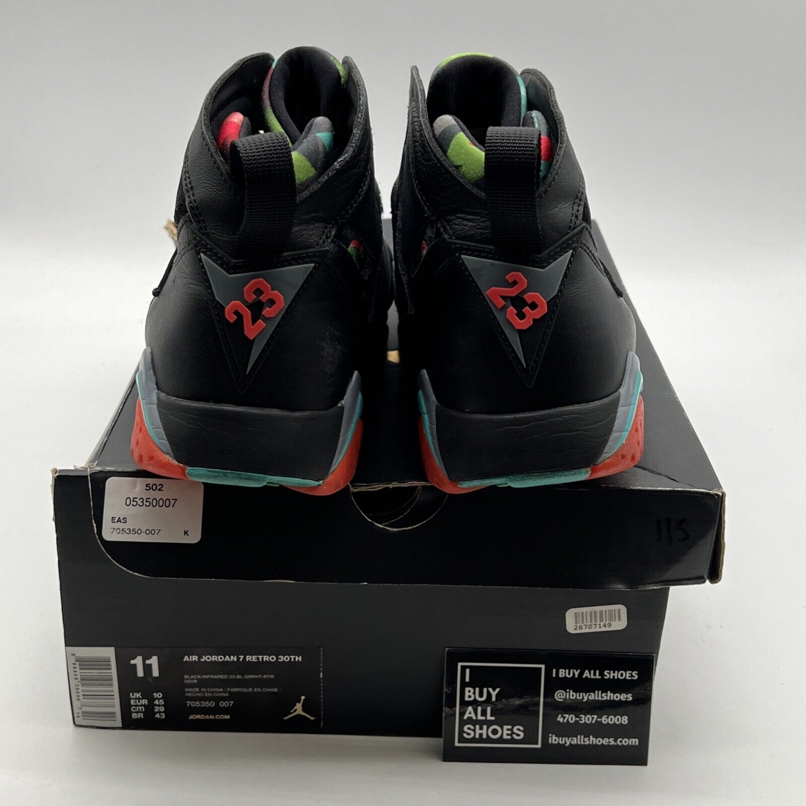 Size 11 - Air Jordan 7 Retro 30th Barcelona Nights (705350-007)