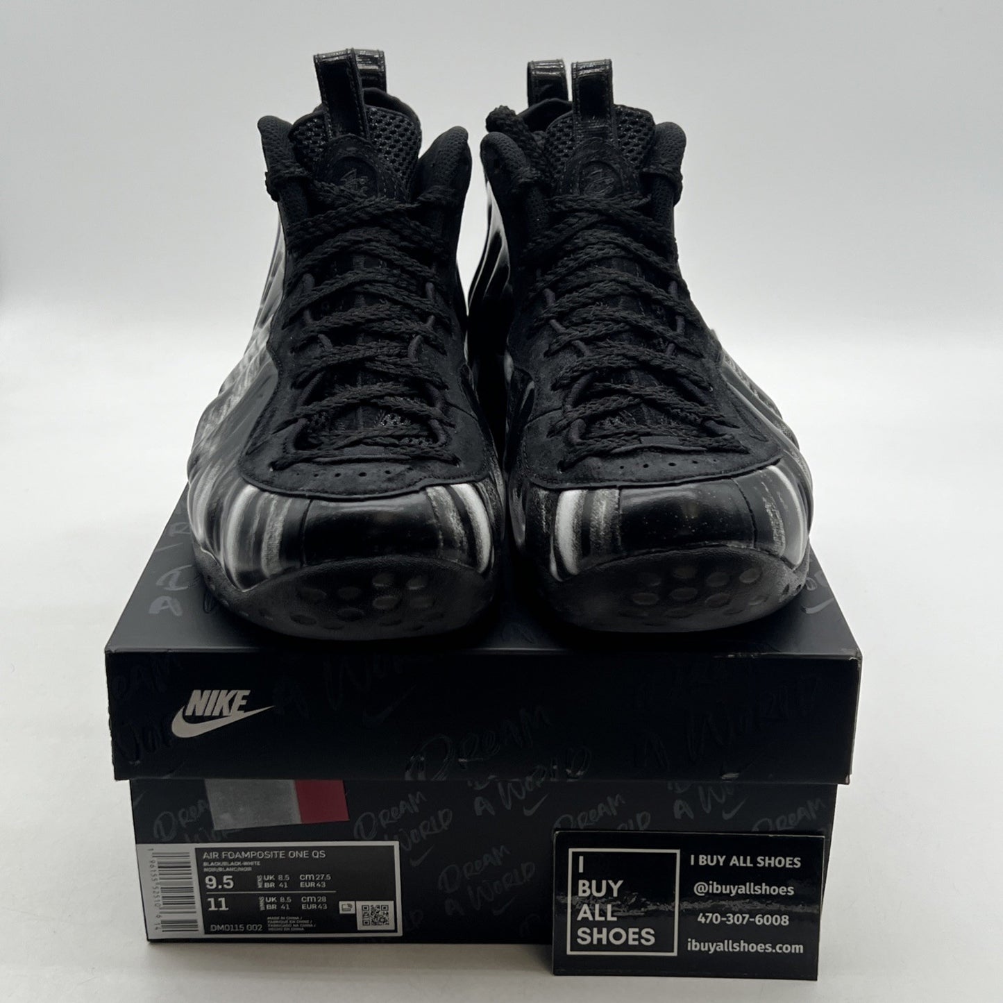 Size 9.5 - Nike Air Foamposite One QS Dream A World - Black (DM0115-002)