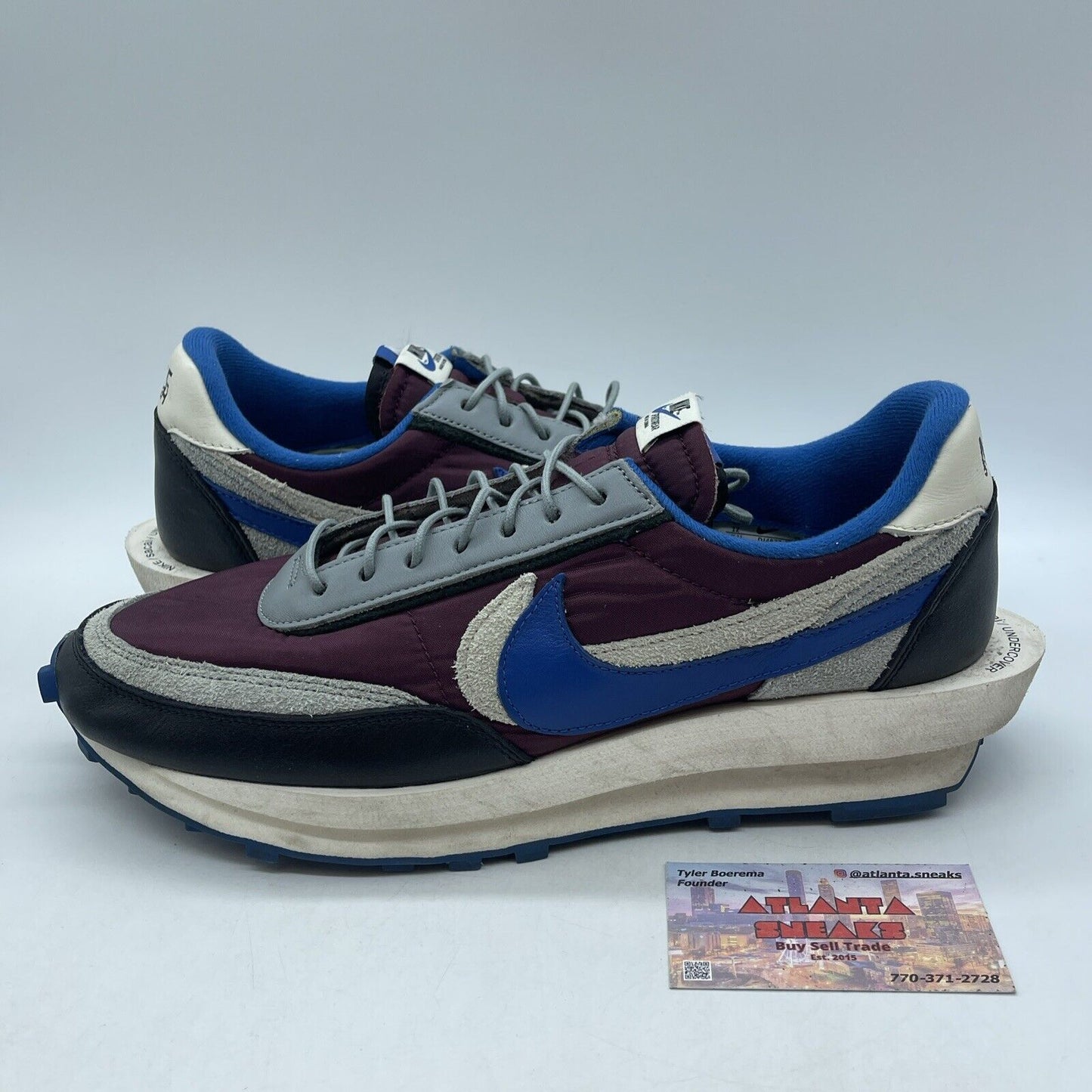 Size 12 - Nike sacai x Undercover LDWaffle Night Maroon Team Royal (DJ4877-600)