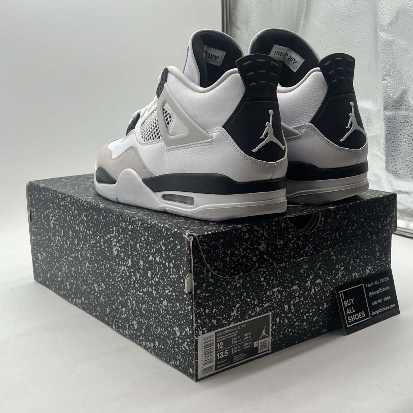 Size 12 - Air Jordan 4 Retro Mid Military Black (DH6927-111)