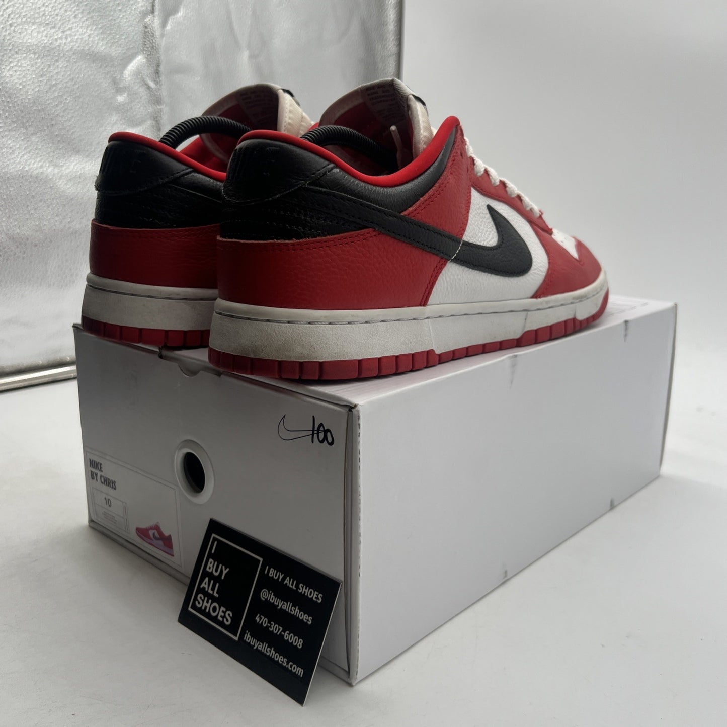 Size 10 - Nike Dunk Low By You “Chicago” Custom Men’s (AH7979-992)