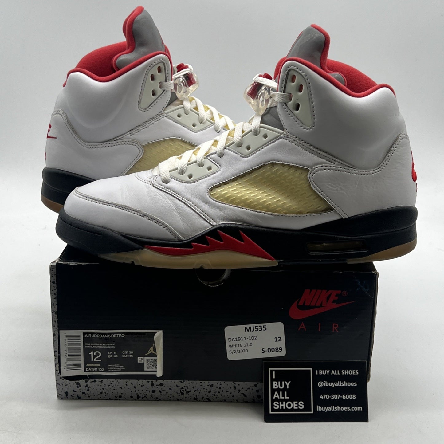 Size 12 - Air Jordan 5 Retro Mid Fire Red (DA1911-102)